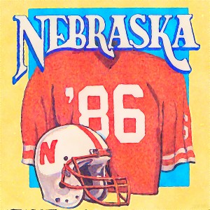 Nebraska Cornhuskers Football Wall Art Print